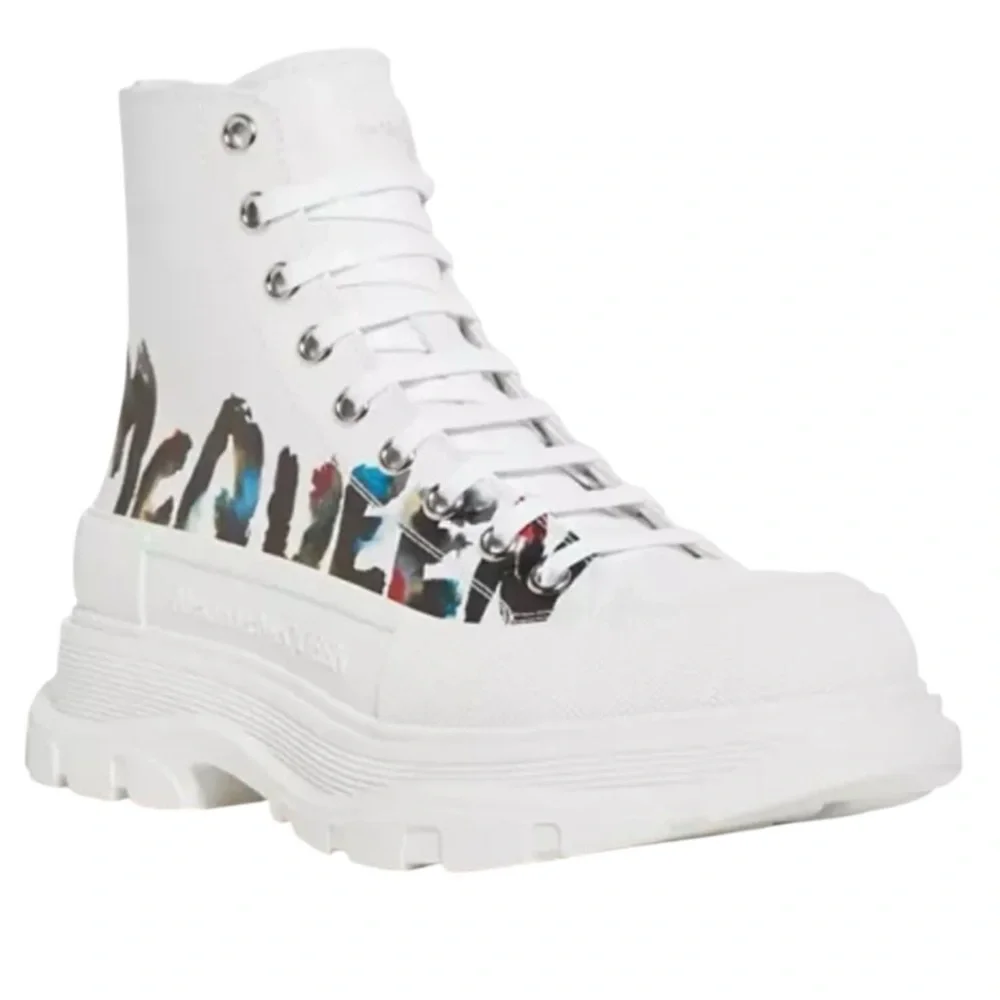 ALEXANDER MCQUEEN Graffiti Slick Sneaker Size 43 Right Shoe ONLY, No Left Shoe